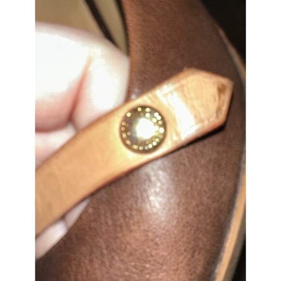 LOUIS VUITTON Brown Patent Leather Pointy Heels LV Mary Janes Pumps 90s 00s Y2k - Picture 9 of 14